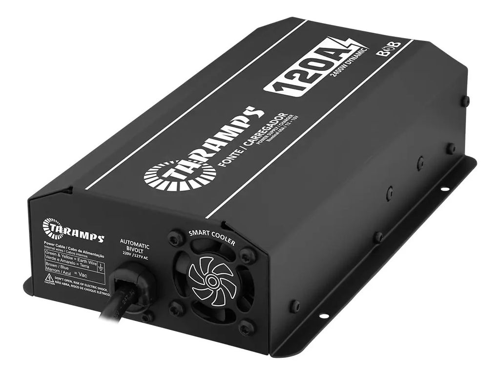 Fonte Taramps BOB 120A para Som Automotivo e Caixa Bob Bivolt