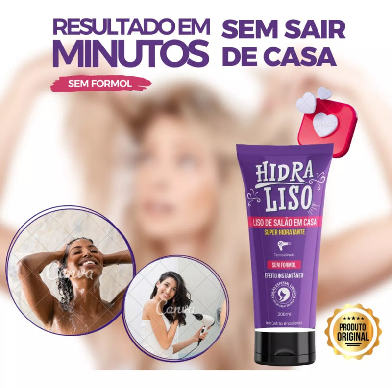 Hidraliso Instant Effect Salon Straight at Home Formaldehyde Free 3 Steps