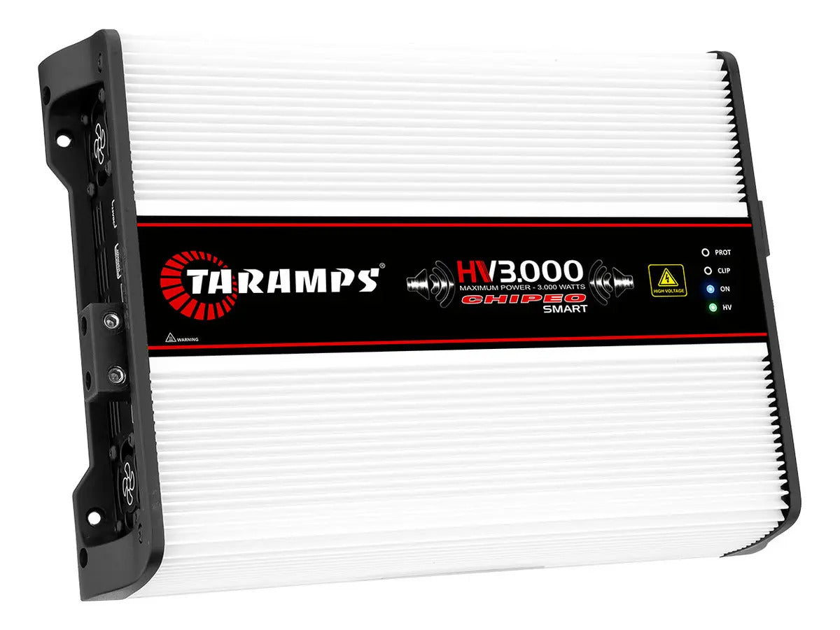 Módulo Taramps HV 3000 Chipeo Smart 3000W RMS para Som Automotivo de 1 Canal
