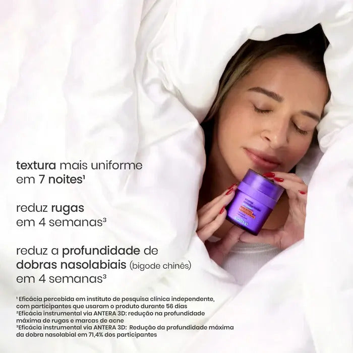 Cuidado Facial Creme Retexturizador Noturno 30g Sallve Noite
