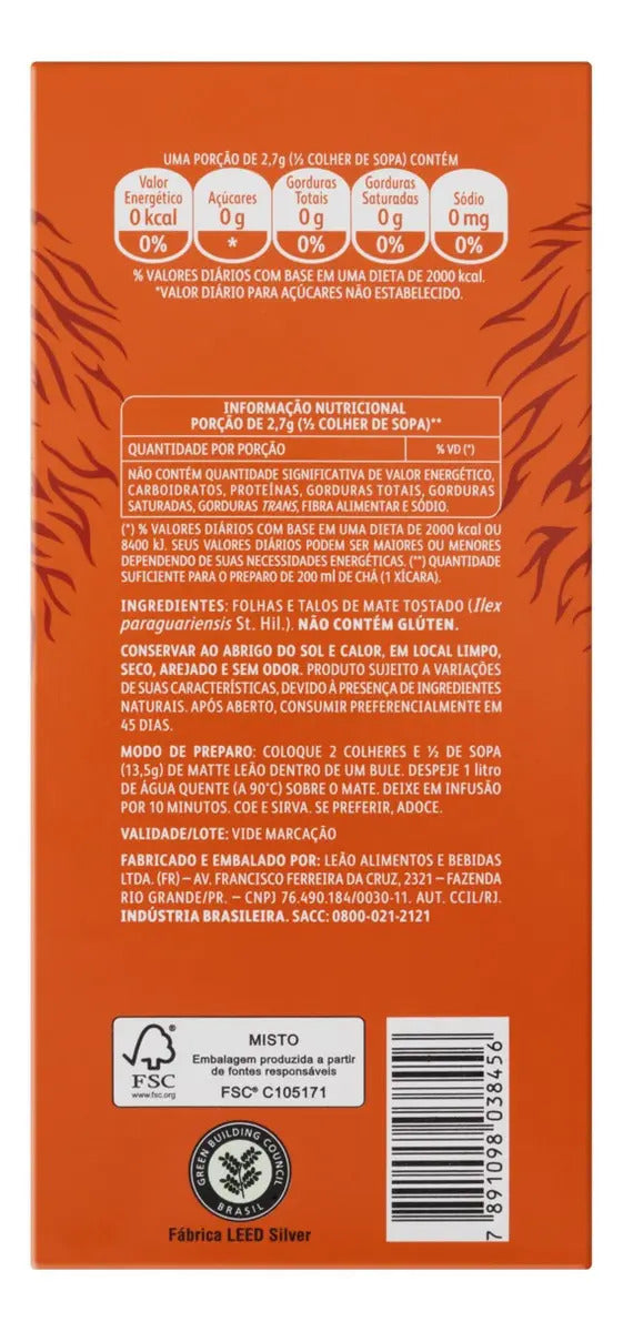 Chá Matte Leão mate original em ervas Erva Mate 250 g