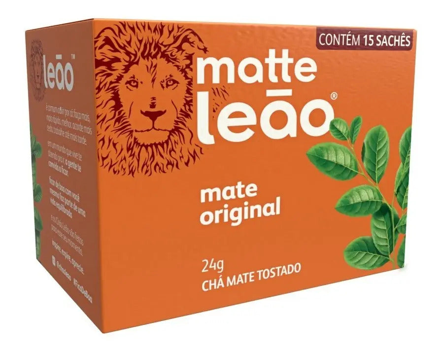 Chá Matte Leão Mate Original 15 Sachês (24g) Natural