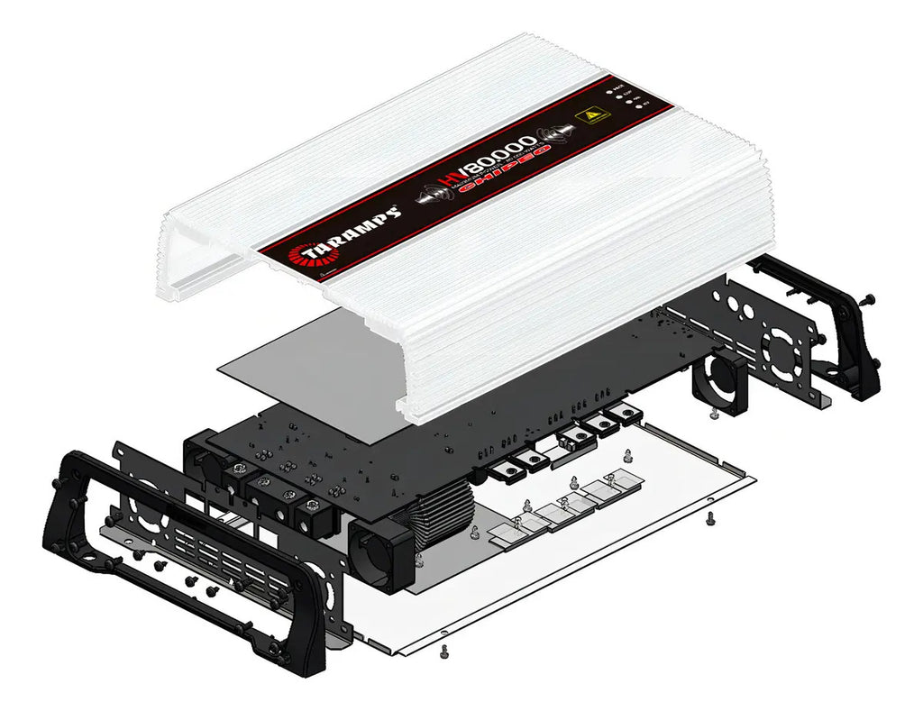 Modulo Taramps HV 80.000 Chipeo Som Automotivo Amplificador Alta Voltagem 80000 Watts Rms