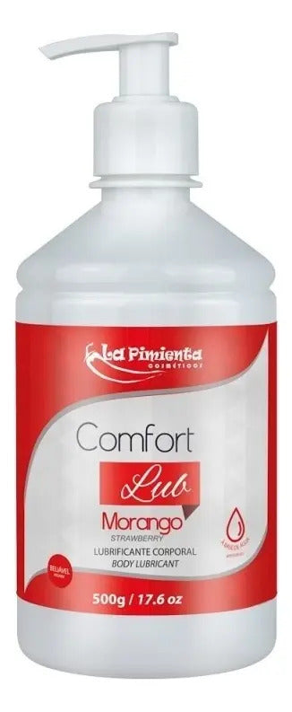 Gel Comfort Lub Aroma Morango A Base Água 500g