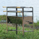 Large Portable Stainless Steel Barbecue Grill Includes 2 Grills