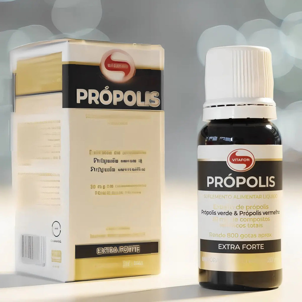 Suplemento em gotas Própolis Vitafor Extrato Verde E Vermelho Frasco 20ml Sem sabor
