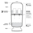 Stéfani São João Traditional Clay Water Filter  8 Liters - BuyBrazil