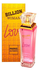 Paris Elysees Billion Woman Love – Eau de Toilette for Women 100ml / 3.4 fl.oz.
