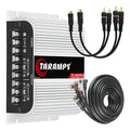 Modulo Taramps Ts400 X4 400w Rms Cabo 5m 2 Cabos Y Rca Kx3 Cor Preto