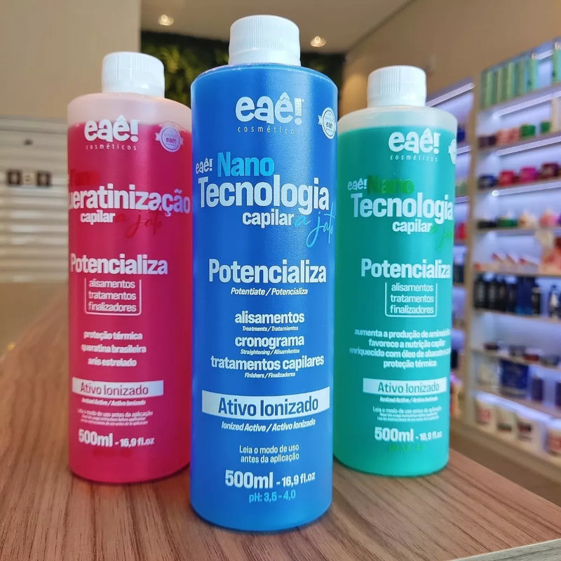 Eae Jet Nanotechnology Kit Enhances Active Hair Ionizer 3x500ml/16.9fl.oz.
