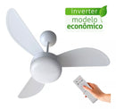 Ventisol Fenix Inverter Ceiling Fan Remote Control with 3 Plastic Blades, 960 mm Diameter Bivolt