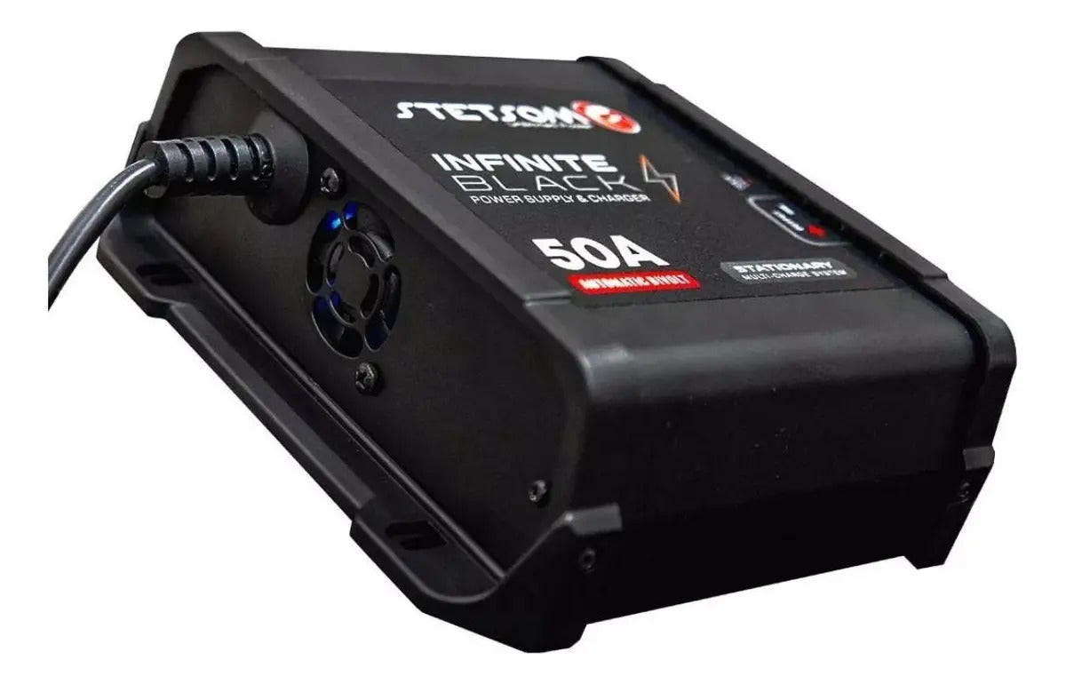 Fonte Automotiva Stetsom Infinite Black 50A Para Som Carro e Carregador de Bateria