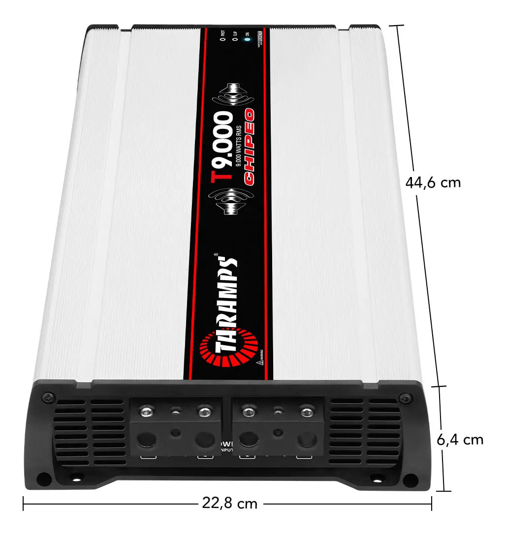 Modulo Taramps T9000 Chipeo 2 Ohms Amplificador Som Automotivo 9000W Rms