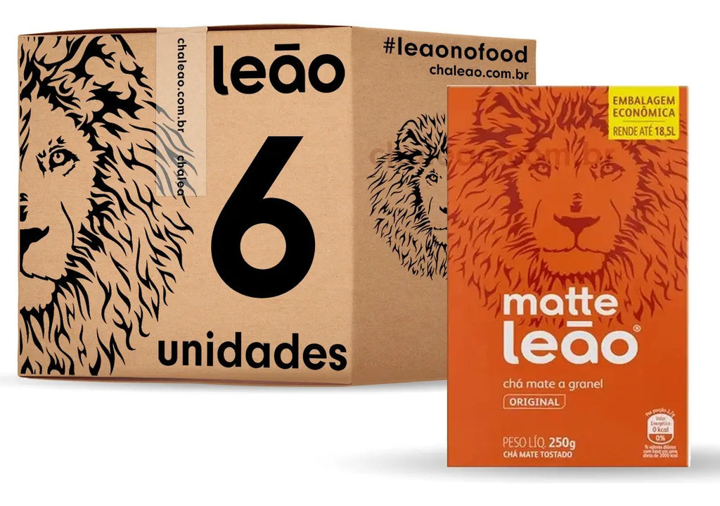Kit Chá Matte Leão Mate Original A Granel 6 Caixas De 250g
