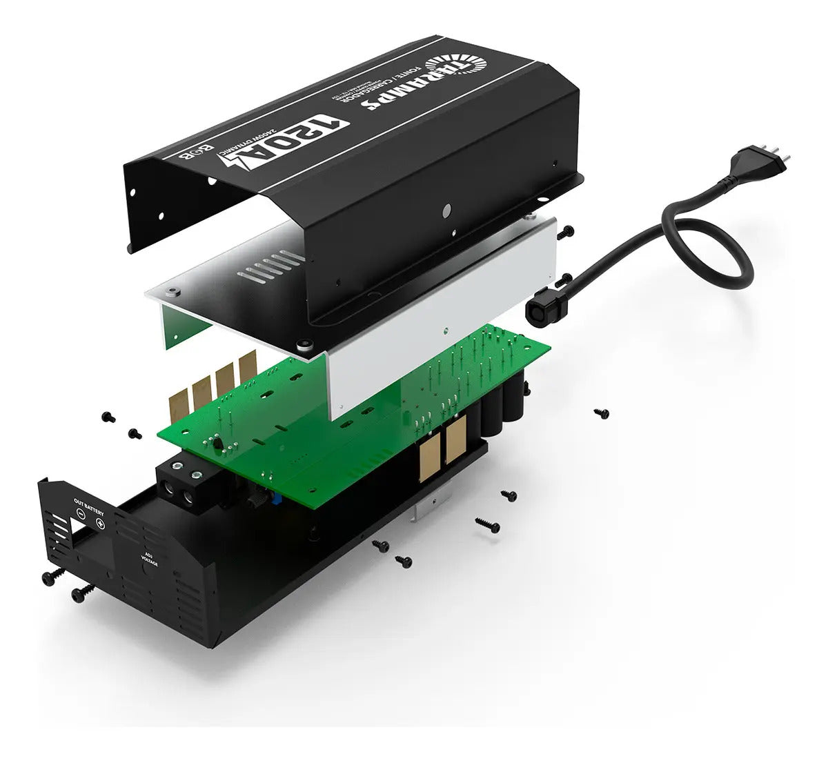 Fonte Taramps BOB 120A para Som Automotivo e Caixa Bob Bivolt