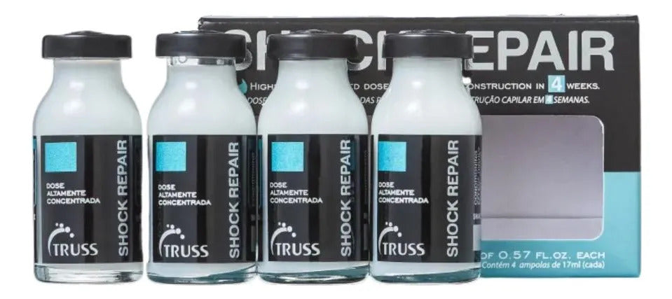 Truss Shock Repair Hair Treatment Ampoules 4 x 17 ml