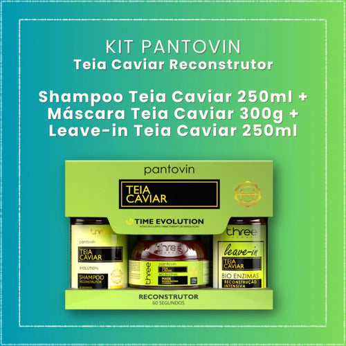 Kit Pantovin Teia Mascara 300g Shampoo + Leave-in 250ml