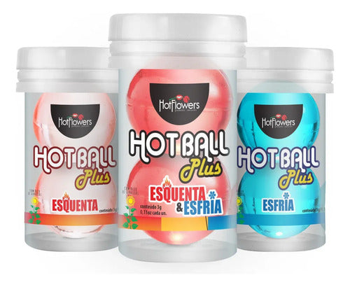 Kit 3und Bolinhas Explosivas Hot Ball Esquenta E Esfria