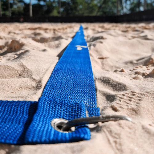 Beach Tennis Kit - Official 4-Strip Pro Net + Marking Tape