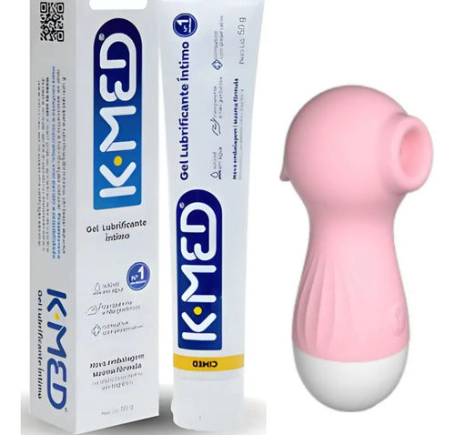 Gel Lubrificante Íntimo K-med + Sugador Recarregavel Brinde