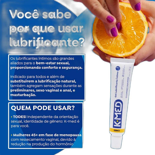 Kit C/ 12 Unidades - Gel Lubrificante Íntimo K-med 50g