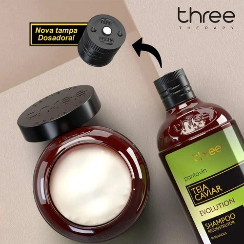 Kit Pantovin Teia Mascara 300g Shampoo + Leave-in 250ml
