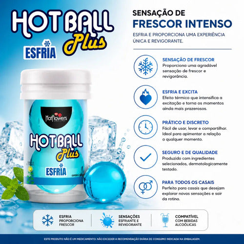 Kit 3und Bolinhas Explosivas Hot Ball Esquenta E Esfria
