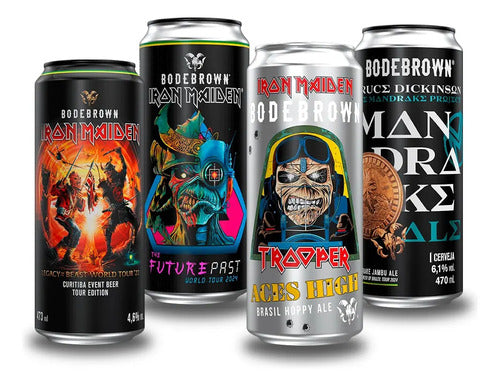 Kit Cerveja Iron Maiden Futurepast Legacy Aces High Mandrake