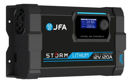 Fonte Carregador 120a Storm Lithium Jfa Bivolt Bateria Lítio