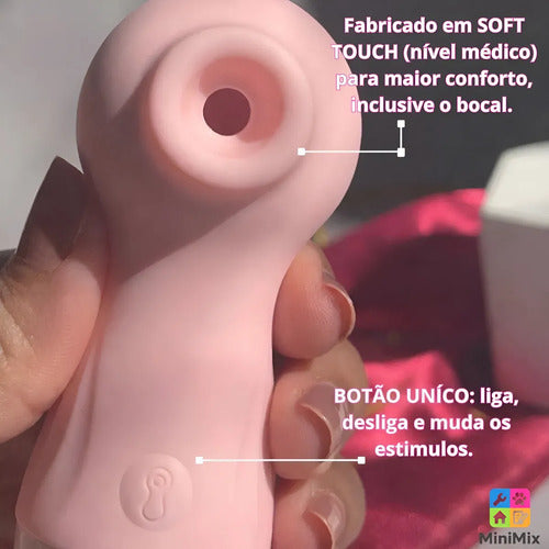Gel Lubrificante Íntimo K-med + Sugador Recarregavel Brinde