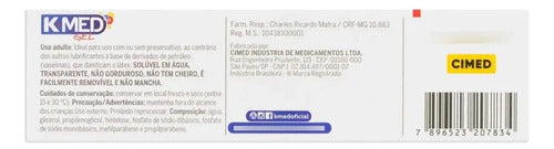 Kit C/ 12 Unidades - Gel Lubrificante Íntimo K-med 50g