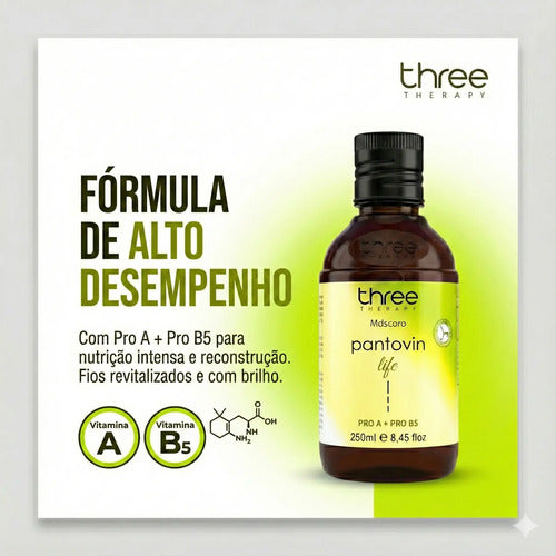 Pantovin Three Therapy Máscara 250ml Crescimento E Forca