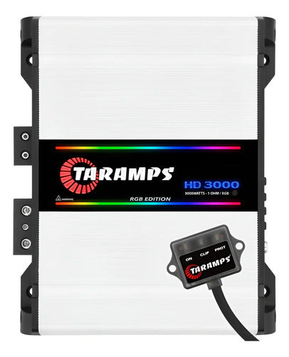 Taramps HD3000 RGB 1-Channel 3000W Car Amplifier