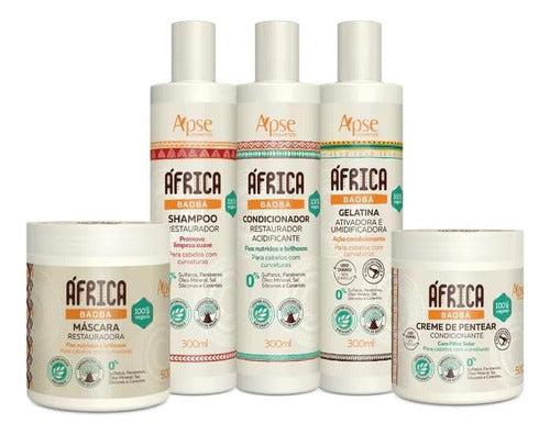 Apse Africa Baobá SH Cond Gelatin Mask And Styling Cream Kit