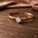 Pulseira De Cobre  Natural Com Pedra Bracelete  De Cobre