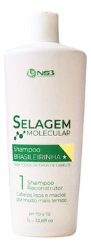 NS3 Brasileirinha Sealing Brush Shampoo Professional Kit 1000ml/ 33.8 fl.oz.