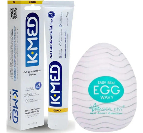 Gel Lubrificante Íntimo K-med + Ovo Egg Brinde