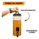 Beer Chopp Torre De Chopp 2l Portátil Gelada Com Alça
