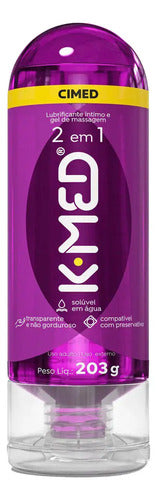 Gel Lubrificante Íntimo K-med 2 Em 1 203g Base D'água Neutro