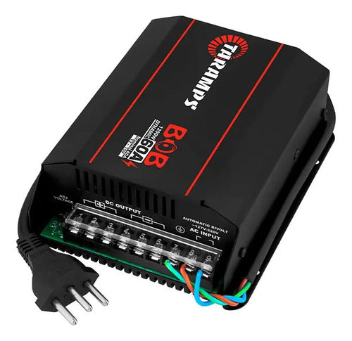 Fonte Carregador Automotiva Taramps Caixa Bob Dynamic 60a
