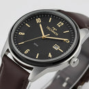 Relógio Technos Masculino Steel Couro Legítimo Prata Preto