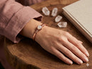 Pulseira De Cobre  Natural Com Pedra Bracelete  De Cobre