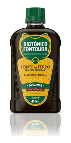 Biotônico Fontoura 400ml – Iron &amp; Phosphorus Supplement for Energy