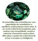 Colar Pedra Esmeralda Africana Natural Faceada 3mm Fio Aço