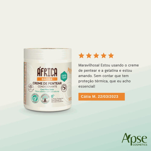 Apse Africa Baobá SH Cond Gelatin Mask And Styling Cream Kit