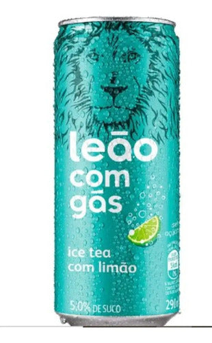 Matte Lata Chá Preto Com Limão Leão Com Gás 290ml