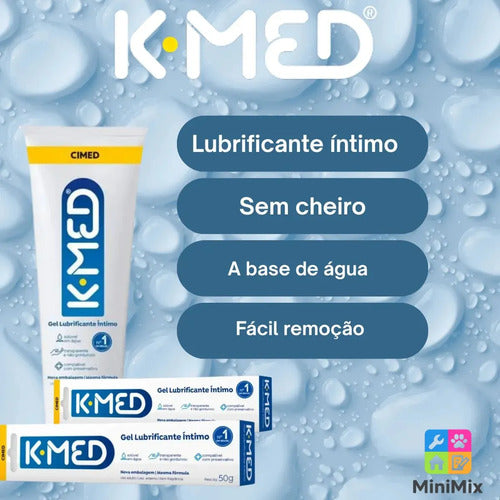Gel Lubrificante Íntimo K-med + Sugador Recarregavel Brinde