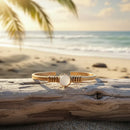 Pulseira De Cobre  Natural Com Pedra Bracelete  De Cobre