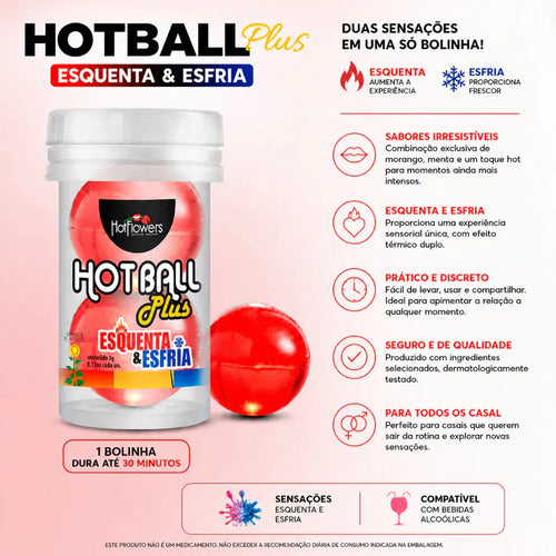 Kit 3und Bolinhas Explosivas Hot Ball Esquenta E Esfria