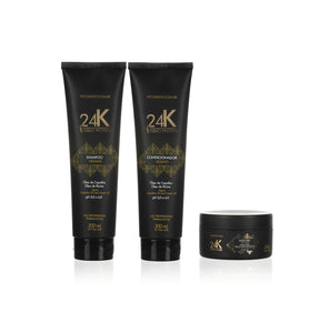 Fit Cosmetics Tanino Protein 24K Home Care | Shampoo, Conditioner and Mask 3 Steps